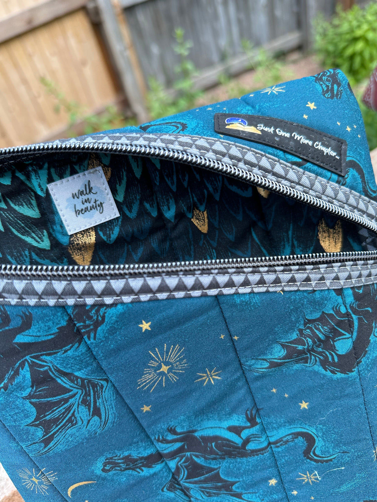 Booksleeve - Dark Blue Dragons