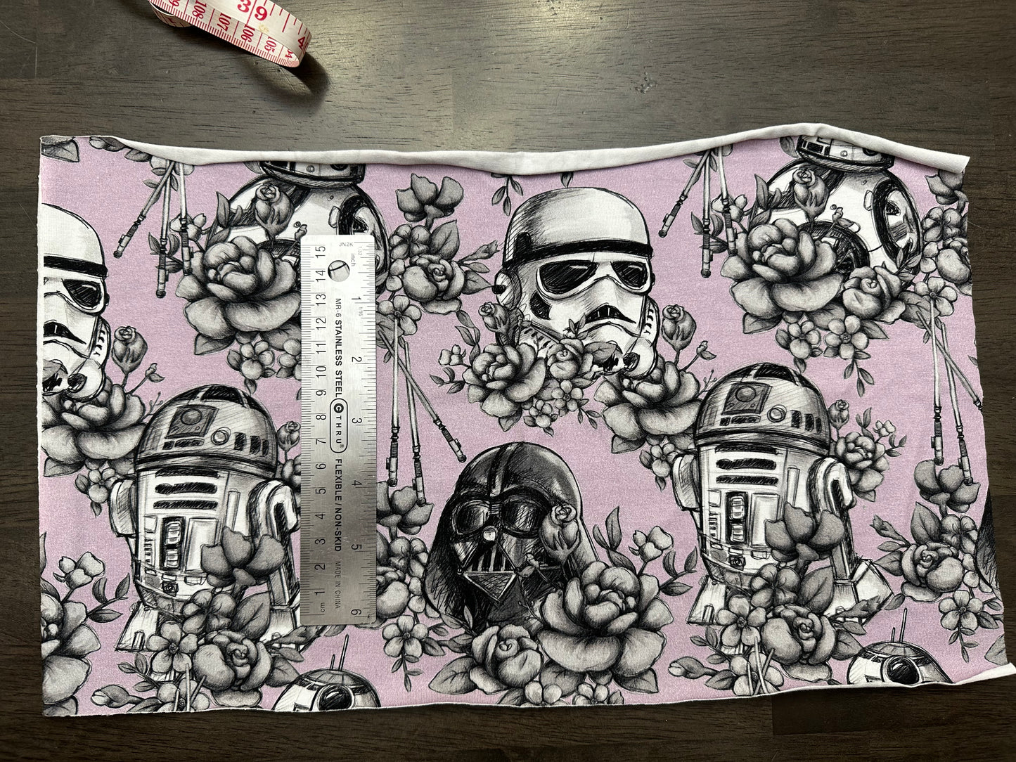 Cotton LYCRA tumbler and remnant cuts