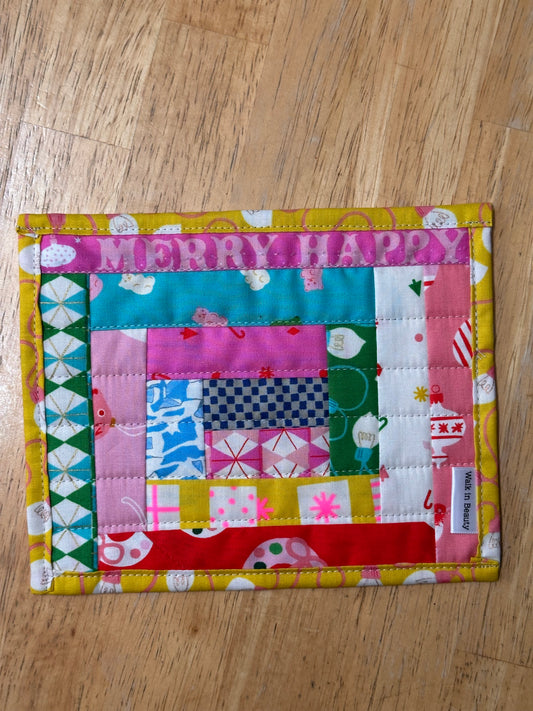 Mug rug - Merry Happy