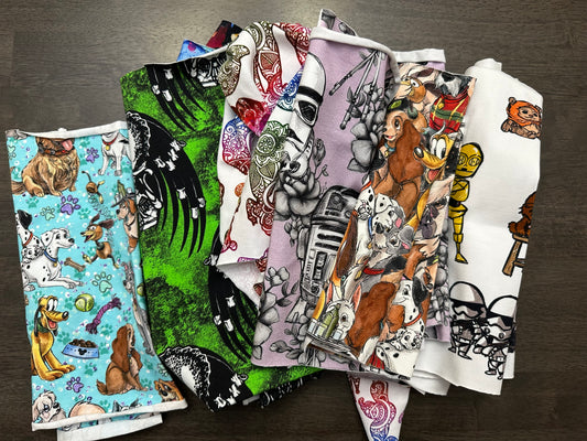 Cotton LYCRA tumbler and remnant cuts
