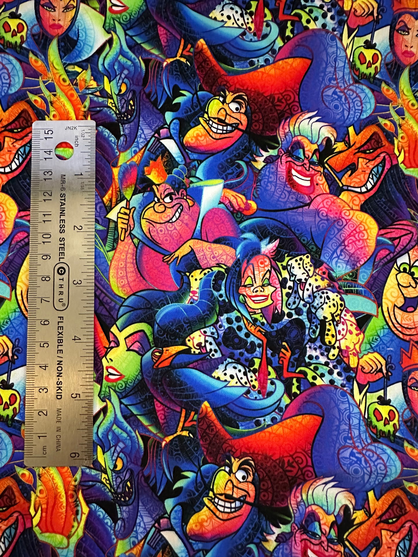 Villains rainbow COTTON FABRIC