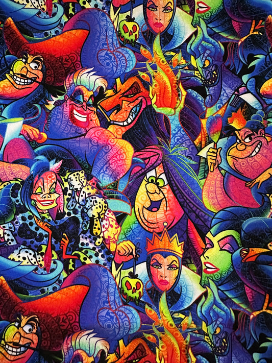 Villains rainbow COTTON FABRIC