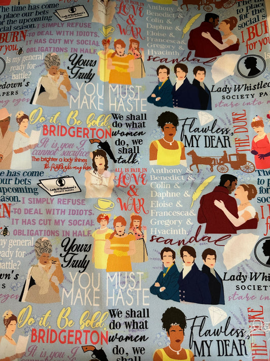 Romance Net-flix quotes COTTON FABRIC