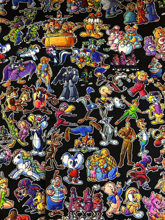 TV characters cartoon COTTON FABRIC