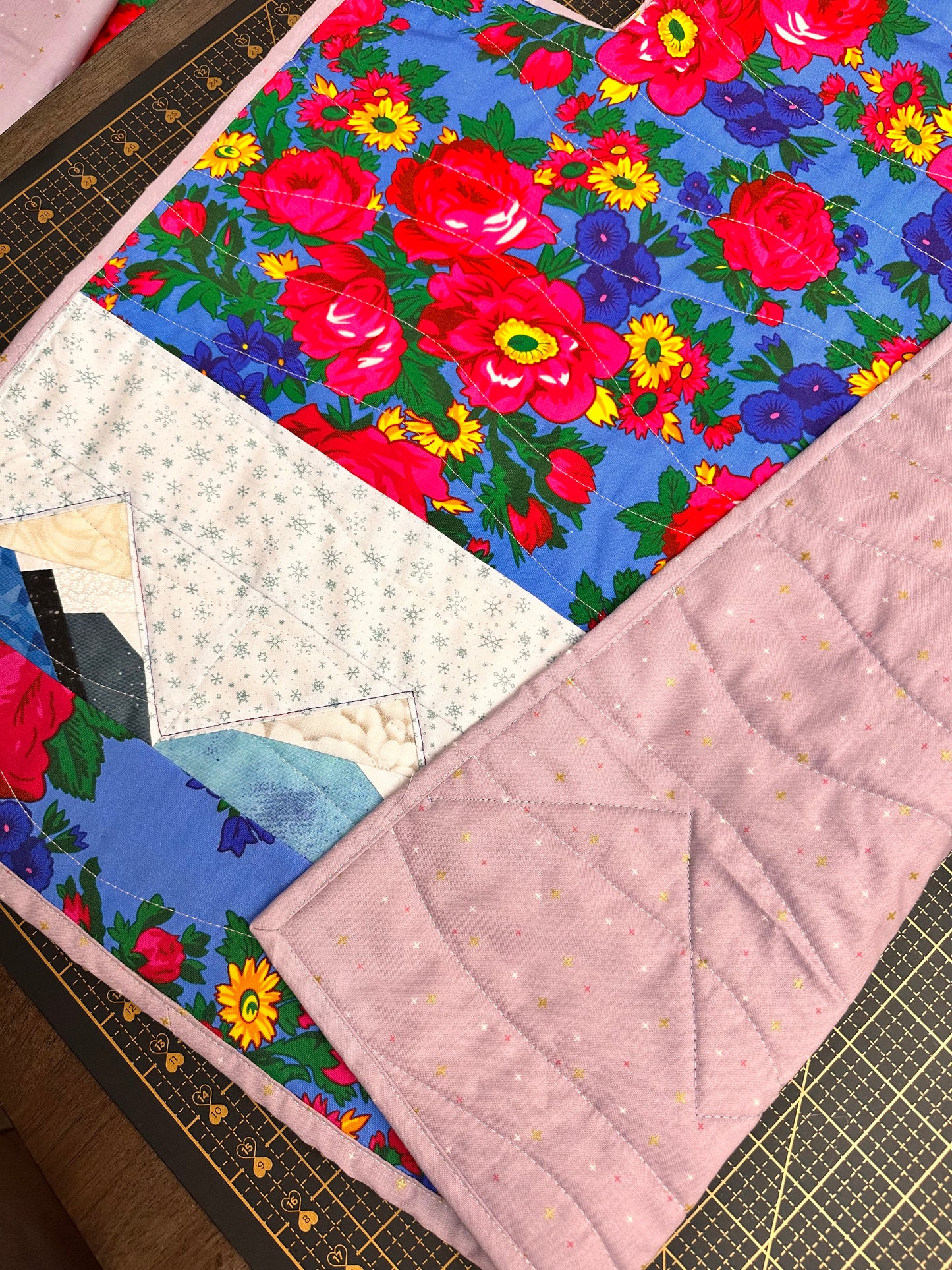 Car Seat Quilt - mountains