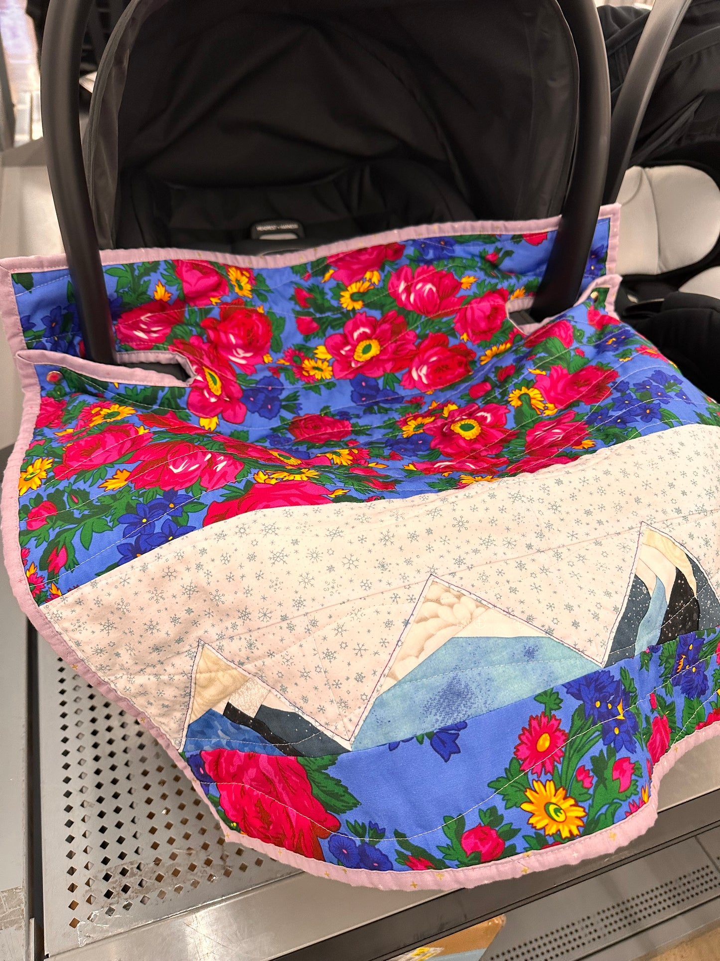 Car Seat Quilt - mountains
