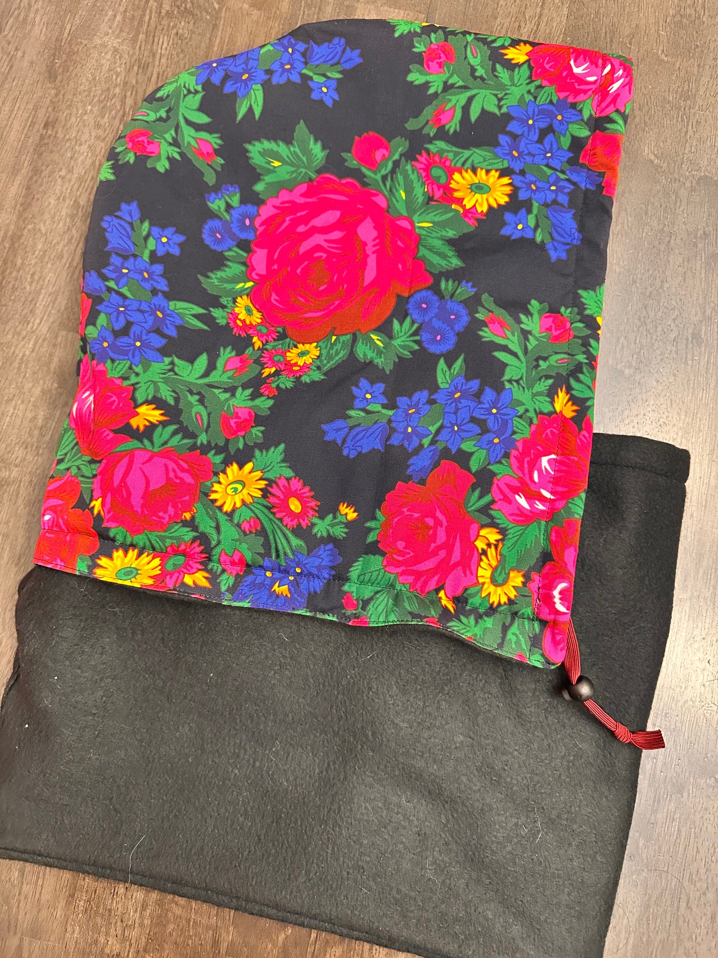 Balaclava - masani floral in black