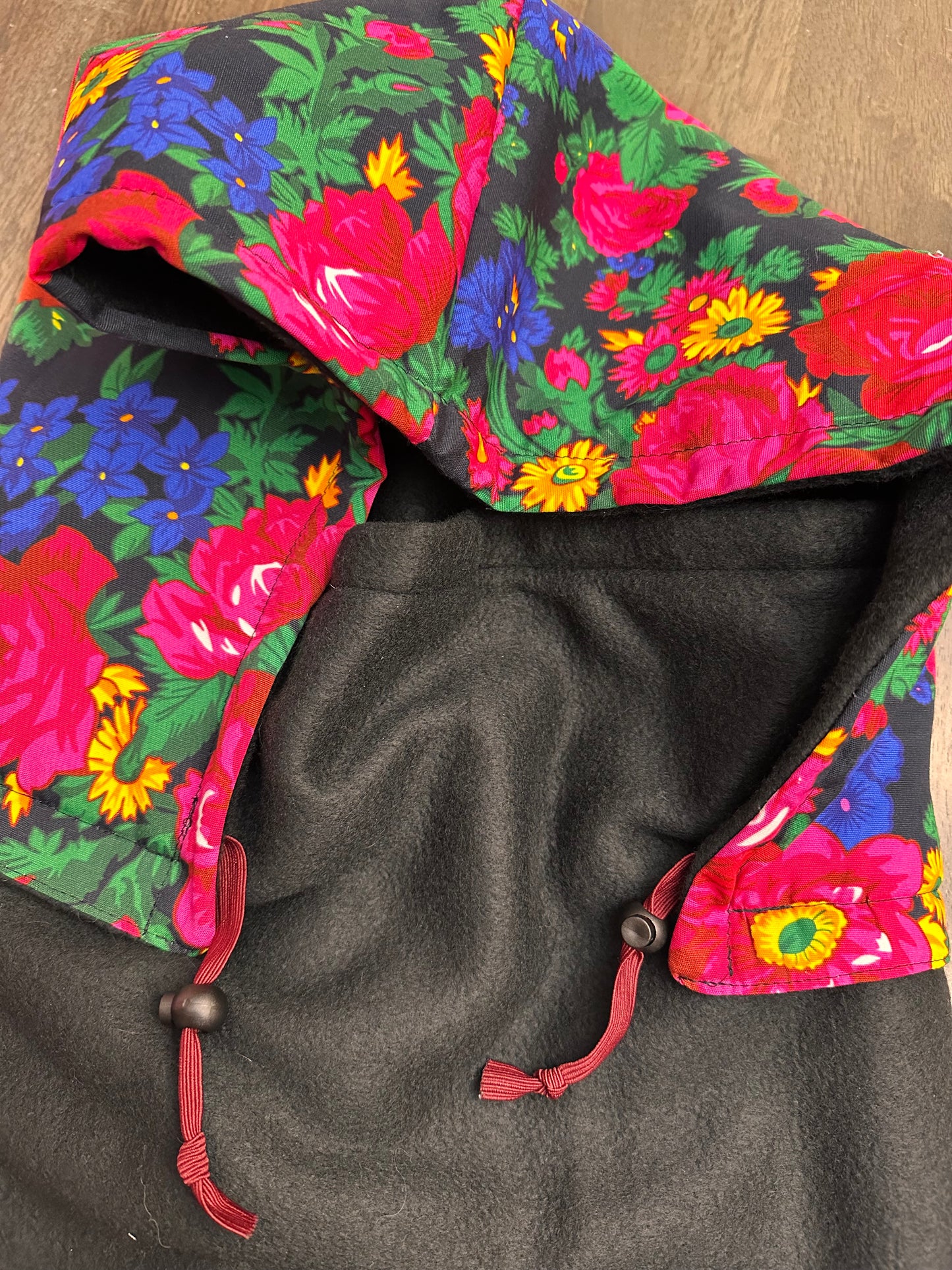 Balaclava - masani floral in black